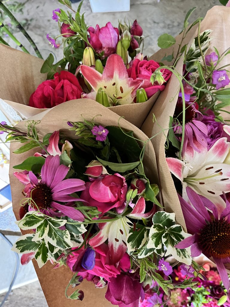 Bouquet de fleurs fraîches de Terre de couleurs