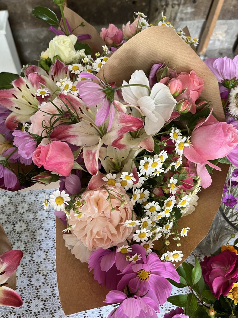 Bouquet de fleurs fraîches de Terre de couleurs