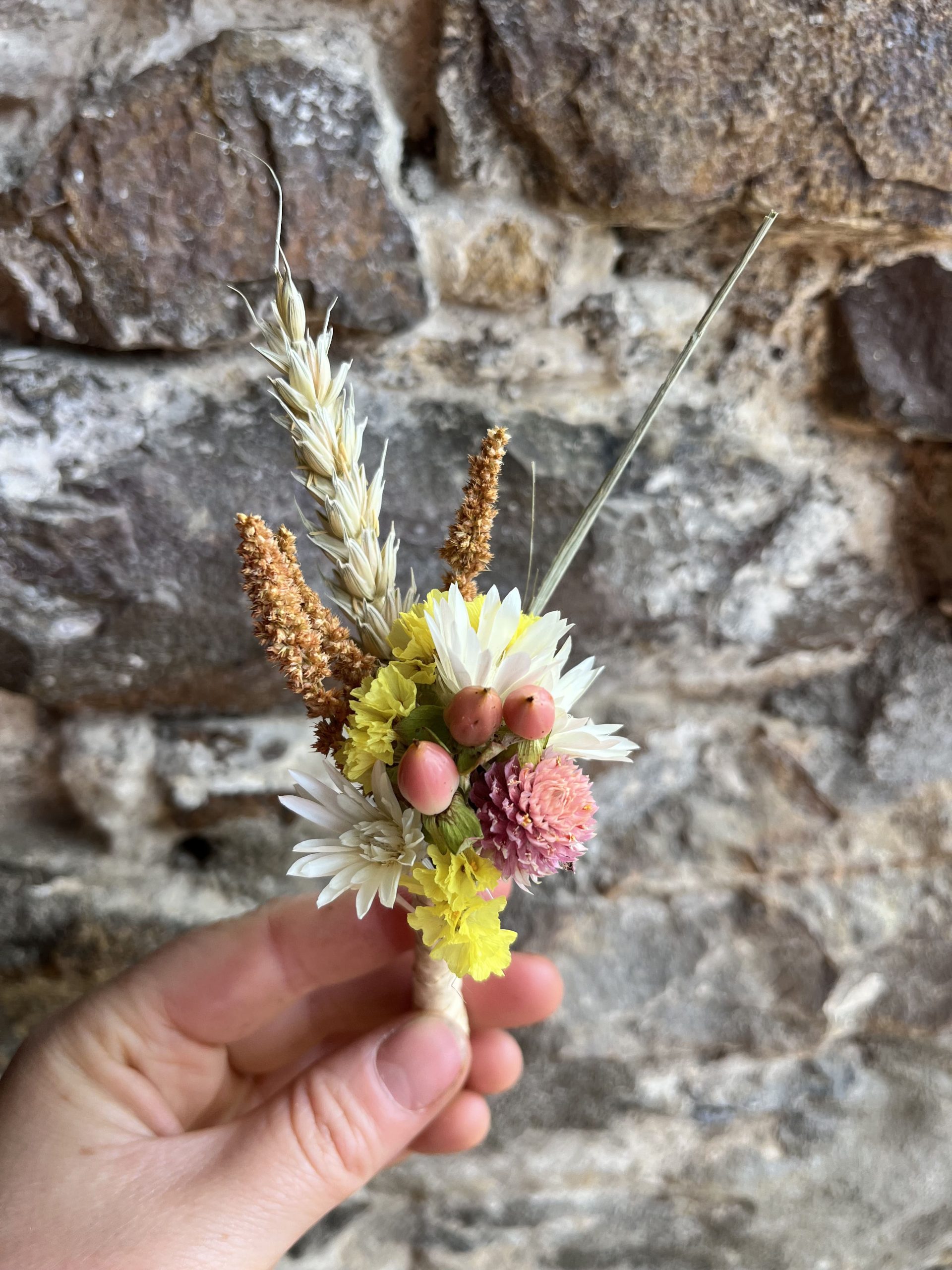Boutonnière de fleurs de Terre de couleurs
